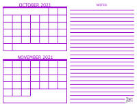 Cute Calendar Printable 2021 2022