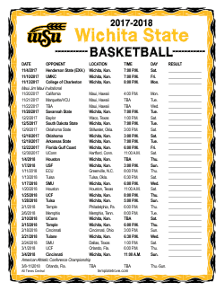 Printable 2017-18 Wichita State Shockers Basketball Schedule
