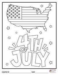 4th of July Coloring Pages 14 - Colored By