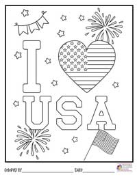 4th of July Coloring Pages 15 - Colored By