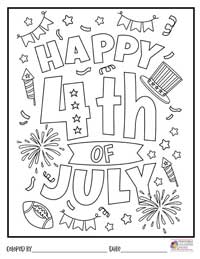4th of July Coloring Pages 19 - Colored By