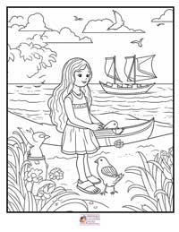 Beach Coloring Pages 14B