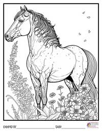Horses Coloring Pages 5 - Colored By