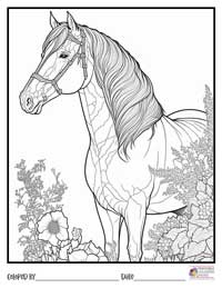 Horses Coloring Pages 6 - Colored By