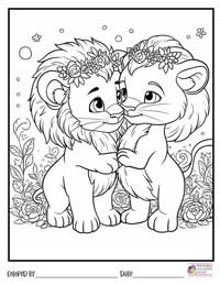 Lion Coloring Pages 12 - Colored By