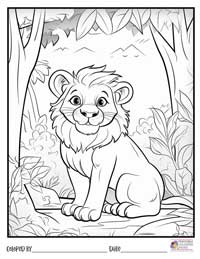 Lion Coloring Pages 16 - Colored By