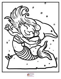 Mermaid Coloring Pages 18B