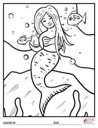 Mermaid Coloring Pages 19 - Colored By