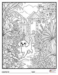 Puppy Coloring Pages 9 - Colored By