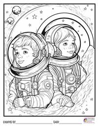 Space Coloring Pages 11 - Colored By