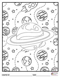 Space Coloring Pages 17 - Colored By