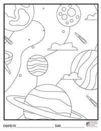 Space Coloring Pages 19 - Colored By