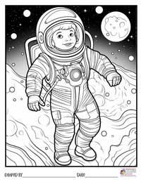 Space Coloring Pages 8 - Colored By