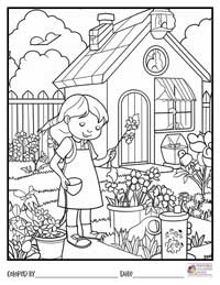 Spring Coloring Pages 13 - Colored By