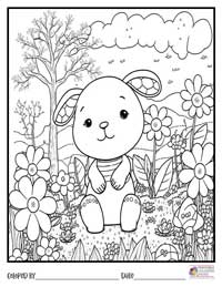 Spring Coloring Pages 17 - Colored By
