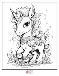 Unicorn Coloring Pages 11B