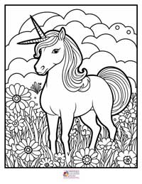 Unicorn Coloring Pages 1B