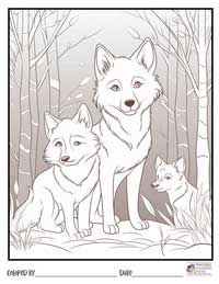 Wolves Coloring Pages 14 - Colored By