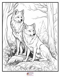 Wolves Coloring Pages 15B