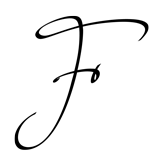 Monogram Letter F - 1