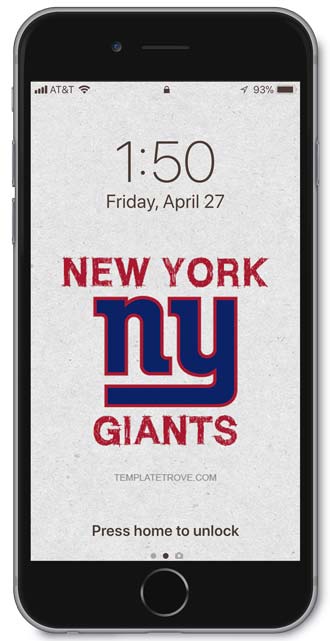 New York Giants Lock Screen 3