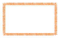 Orange Doodle Border - Half Sheet Size