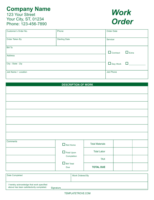 Business Form Templates