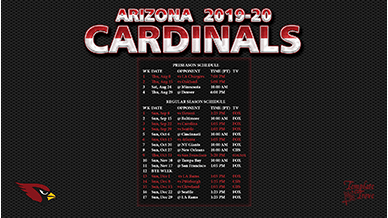 Arizona Cardinals 2019-20 Wallpaper Schedule