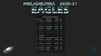 Philadelphia Eagles 2020-21 Wallpaper Schedule
