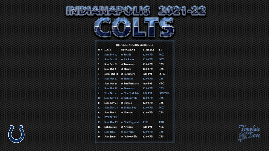 colts season schedule