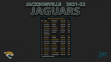 Jacksonville Jaguars 2021-22 Wallpaper Schedule