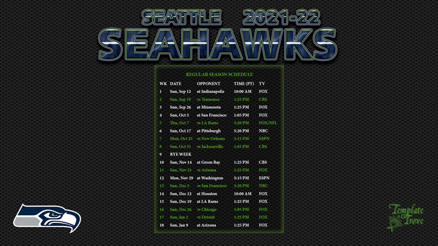 seahawks preseason schedule 2021