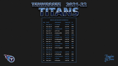 Tennessee Titans 2021-22 Wallpaper Schedule