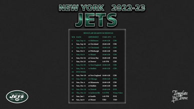 New York Jets 2022-23 Wallpaper Schedule