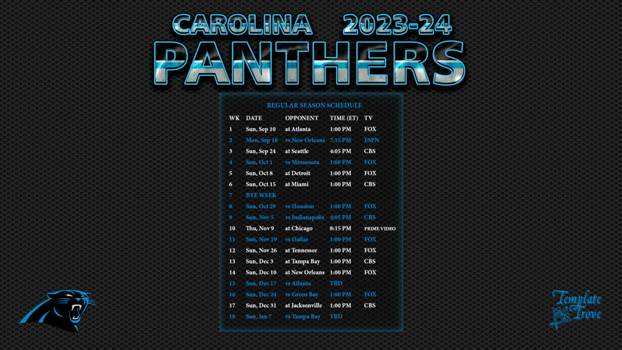 Panthers 2024 Opponents Ilysa Leanora