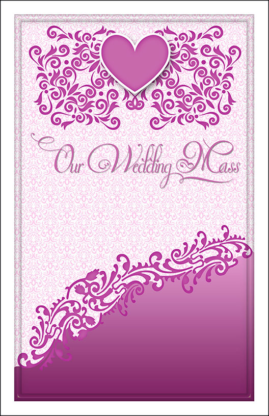 Wedding Program Cover Template 12B