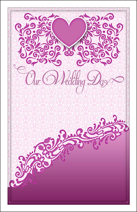 Wedding Program Cover Template 12B