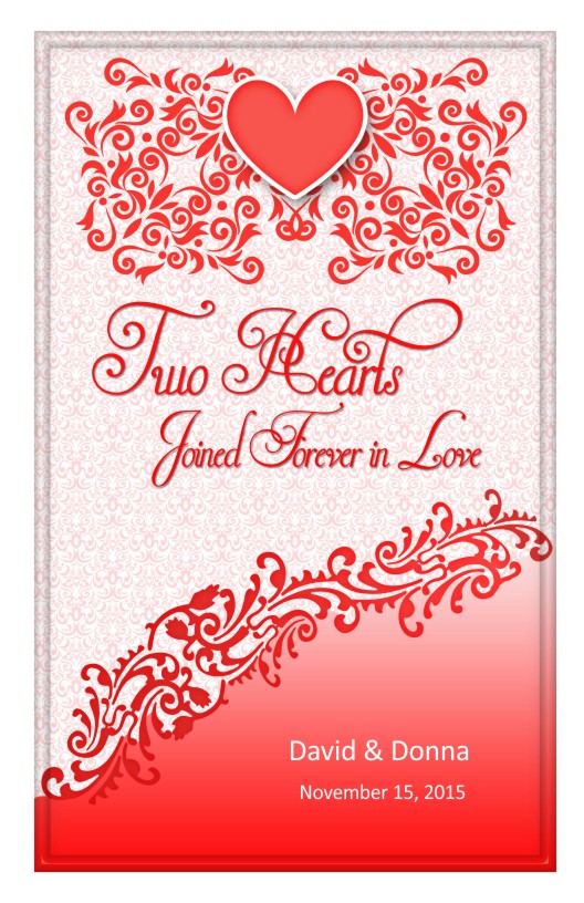 Wedding Program Cover Template 12F