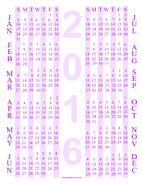 PDF 12 Month Calendar 4