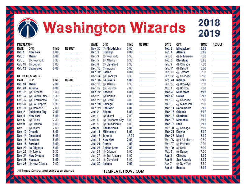 Washington Wizards Schedule 2024 2024 Gillan Mechelle