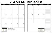 2018 Desk Calendars