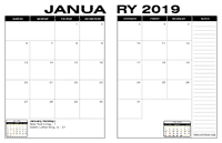 2019 Desk Calendars