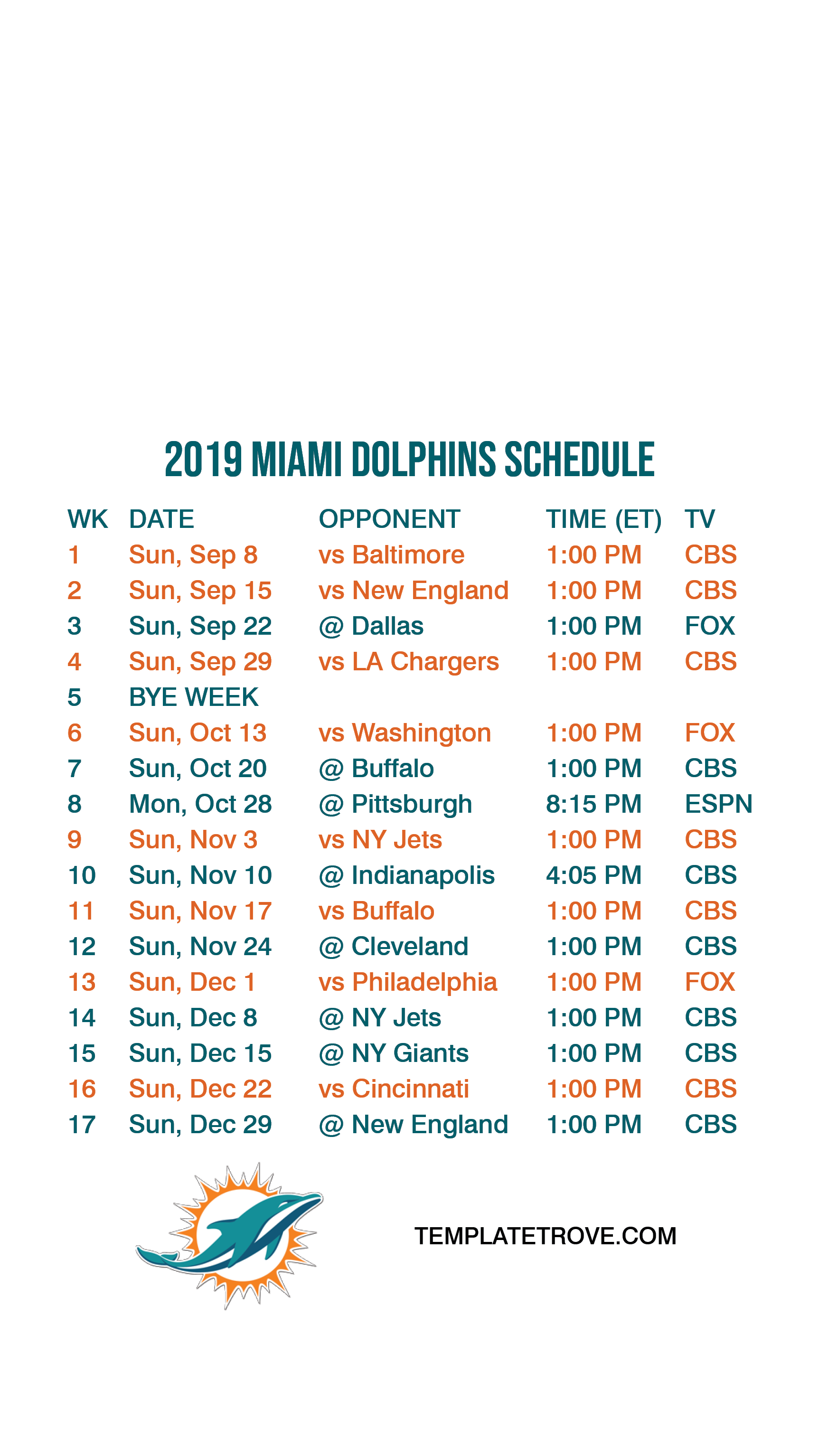 Miami Dolphins 2022 Schedule Printable Miami Dolphins Schedule,Quality Assurance,Protein-Burger.com