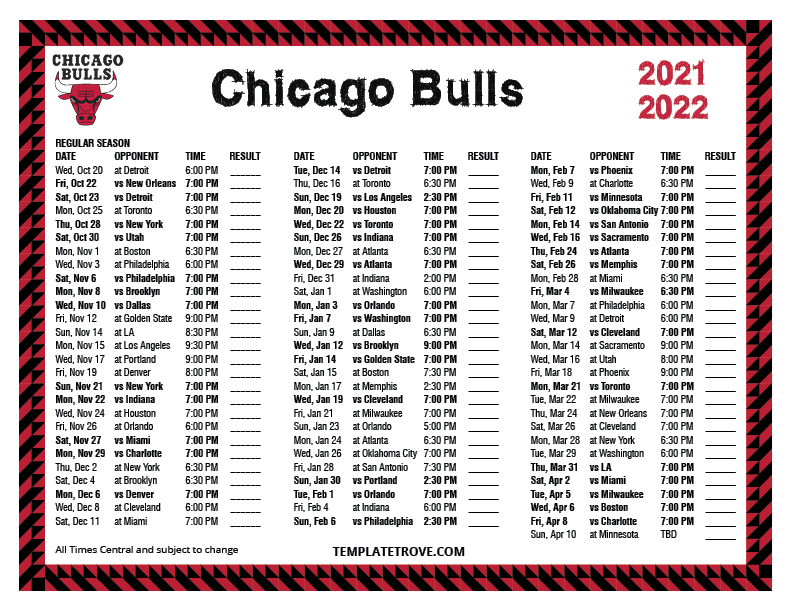 Bull Schedule 2024 Kath Sarita