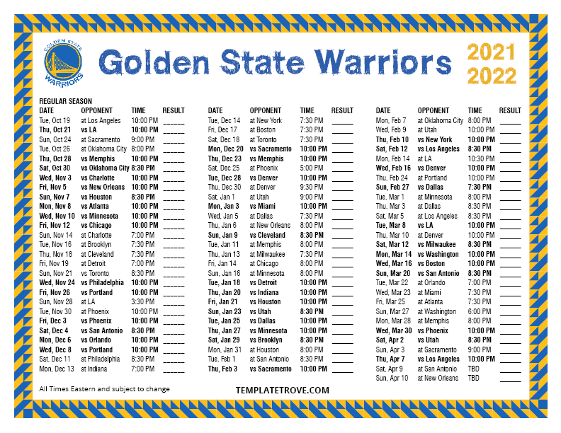 X \ Golden State Warriors على X: Need a printable 2014-15 #Warriors  schedule? We got you covered »