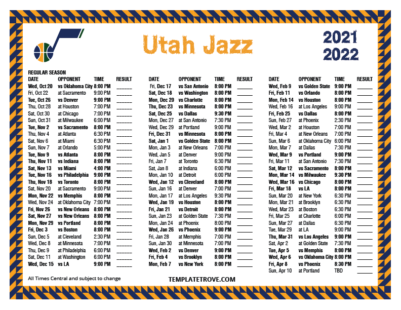 Utah Jazz Announce 2021-2022 Schedule – The Hive Sports