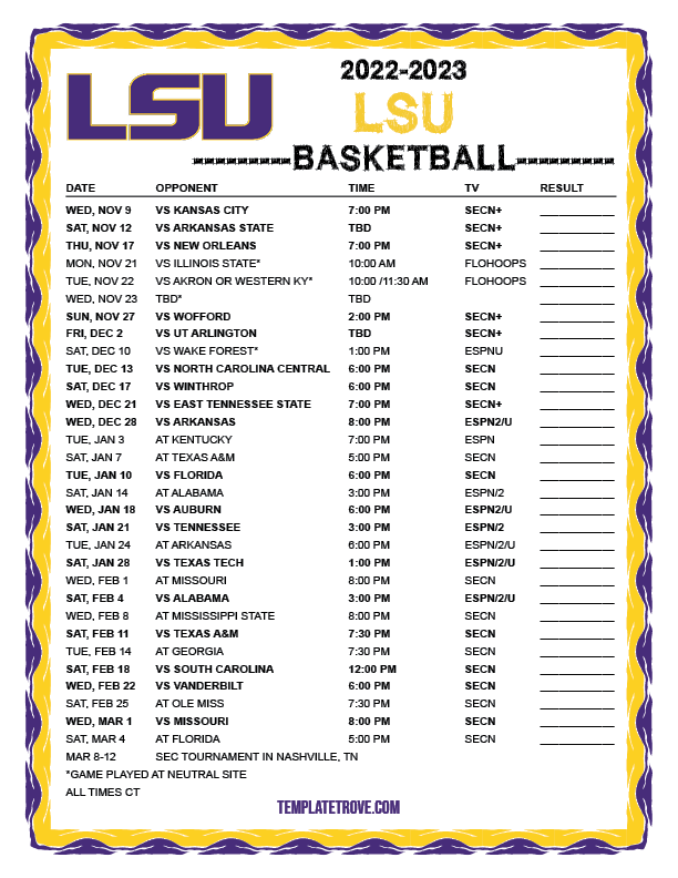 Lsu Women s Basketball Schedule 2024 24 Tickets Colly Rozina