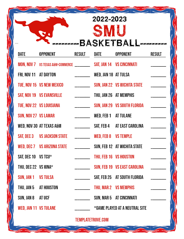 20222023 College Basketball Schedules American Conference