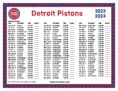 2023-24 Printable Detroit Pistons Schedule - Central Times