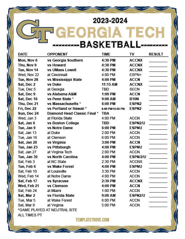 Georgia Tech Schedule 2024 Exam Issy Rhodia